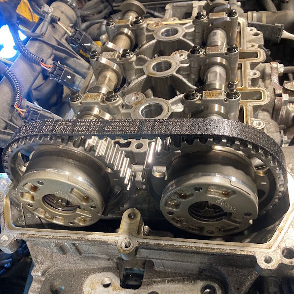 An engine in a workshop [do not use as thumbnail]